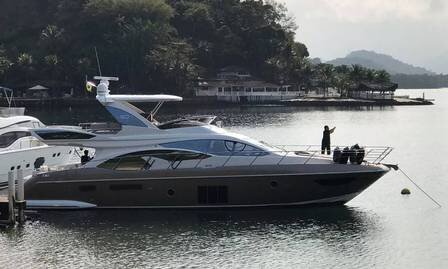 Yacht apprehended by police estimated to be worth R$ 6 million ($1.5 million) (photo: police release)