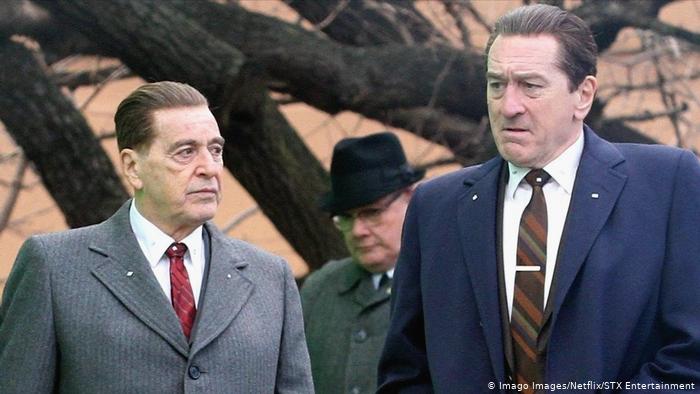 Clocking at three and a half hours, “The Irishman” is a film with a lot of story. Exceptionally strong and engaging performances by DeNiro, Pesce, and Pacino propel the narrative by revealing the inner working. (Photo internet reproduction)