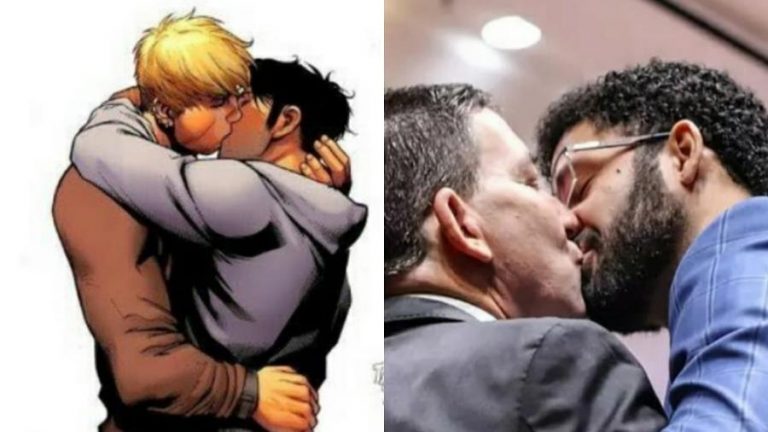 David Miranda Kisses Glenn Greenwald in Graphic Protest Against Rio’s Mayor