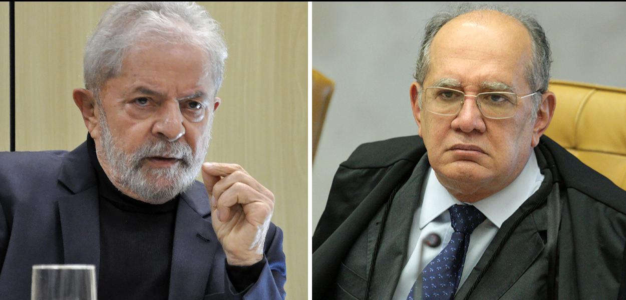 Former Brazilian President Luís Inácio Lula da Silva (left) and Federal Supreme Court Justice Gilmar Mendes.