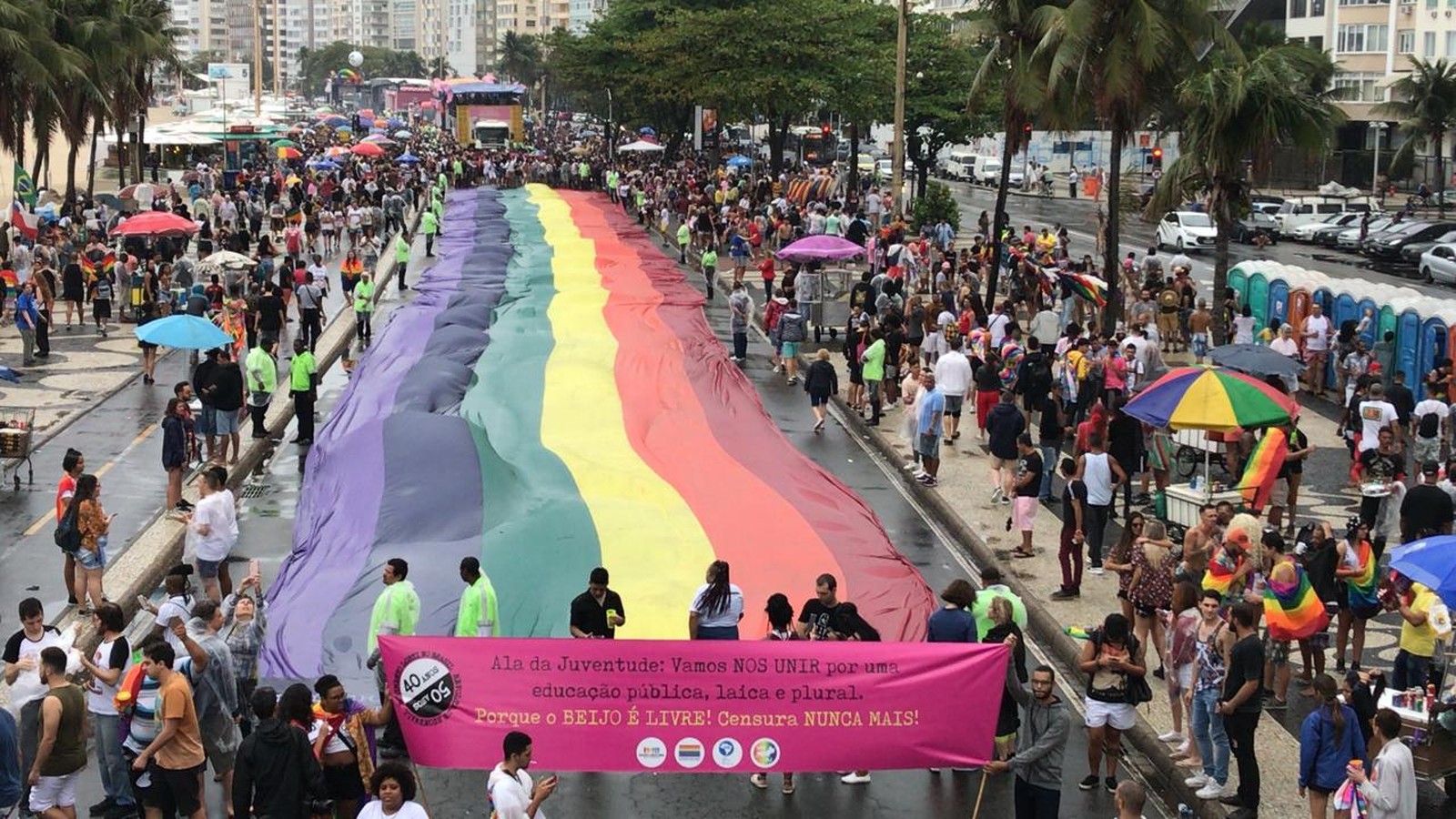 Copacabana hosts the 24th LGBT Pride Parade in Rio de Janeiro.