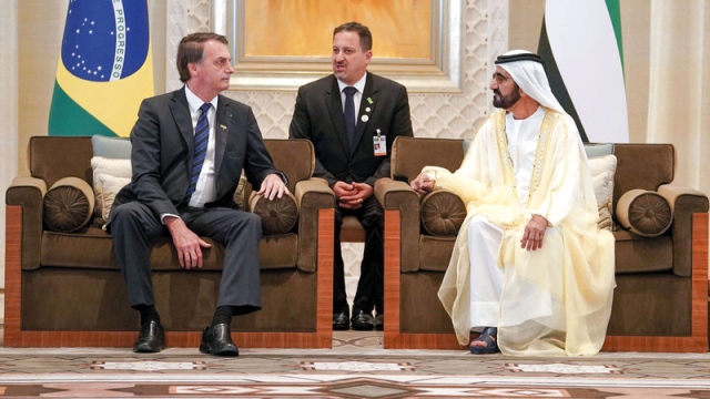 "My relationship with His Highness Sheikh Mohamed bin Zayed is the best relationship possible," Bolsonaro emphasized.