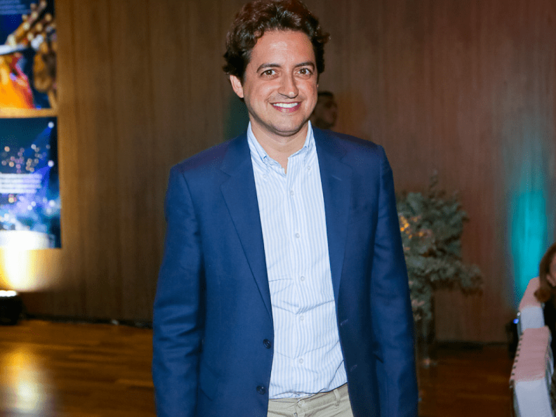 Luciano Huck spoke on stage with businessman Carlos Jereissati Filho (Iguatemi group), who is his colleague in the Agora! movement.