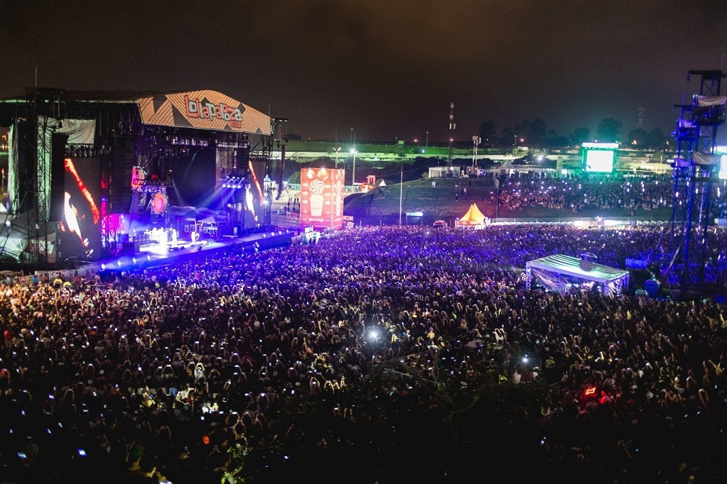 Lollapalooza Brasil 2019 in São Paulo city.