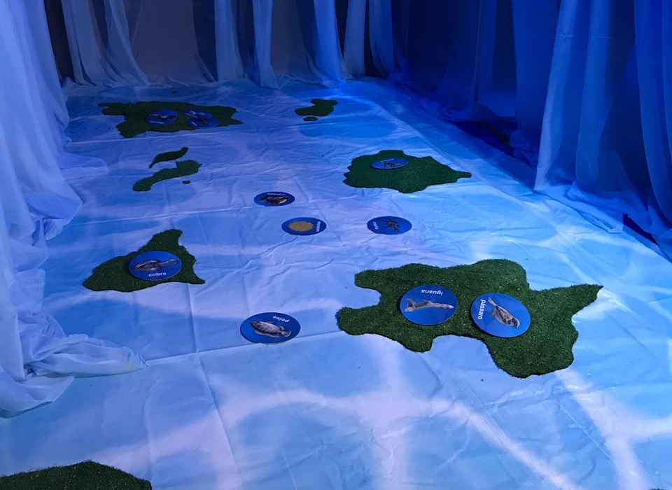 The show is an interactive journey through the main Brazilian islands and archipelagos.