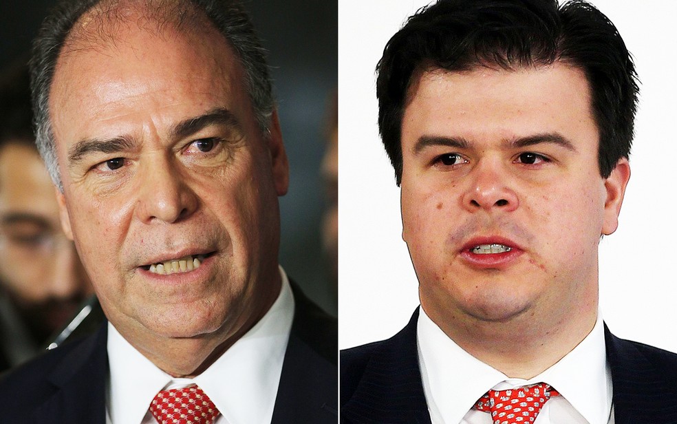 Senator Fernando Bezerra Coelho (left) and his son Deputy Fernando Coelho Filho (right).