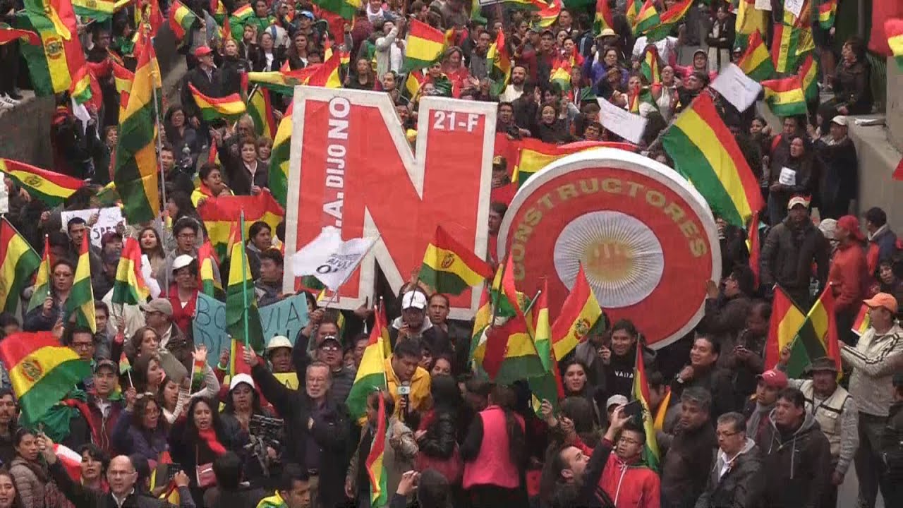 Protests in Bolivia, October 2019.