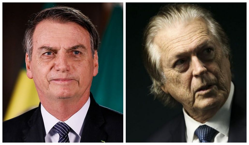 Brazilian President Jair Bolsonaro (left) and Luciano Bivar, President of the PSL Party (right).