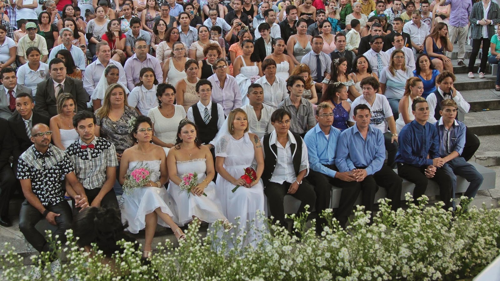The collective marriage is aimed at people with no financial means to pay for a ceremony.