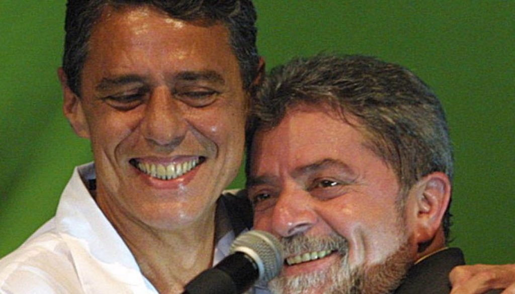 Chico Burque (left) is one of the PT's government advocates, a militant for the release of former President Lula (right) and a critic of Bolsonaro's government.