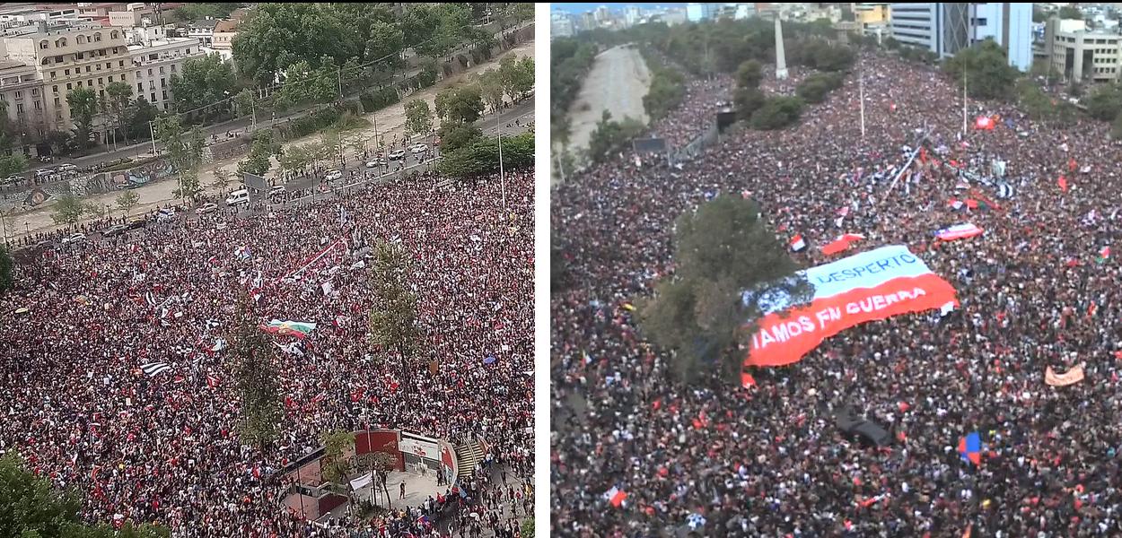 There were 1.2 million people congregated in last Friday's mass gathering in Santiago alone.