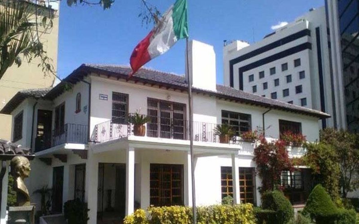 The Mexican Embassy in Quito, capital of Ecuador.