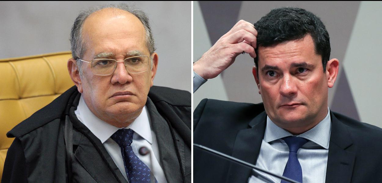 Federal Supreme Court Justice Gilmar Mendes (left) and former judge, now Justice Minister Sérgio Moro (right).