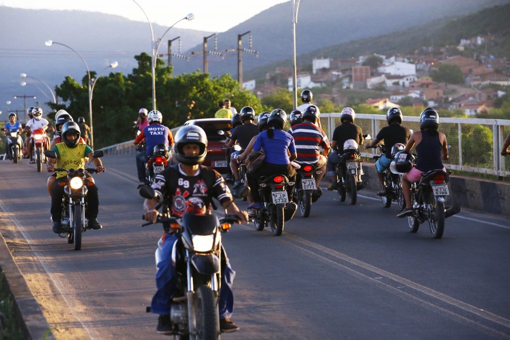 In the period between 2000 and 2008, there was an increase of 211 percent in the motorcycle fleet in Brazil.