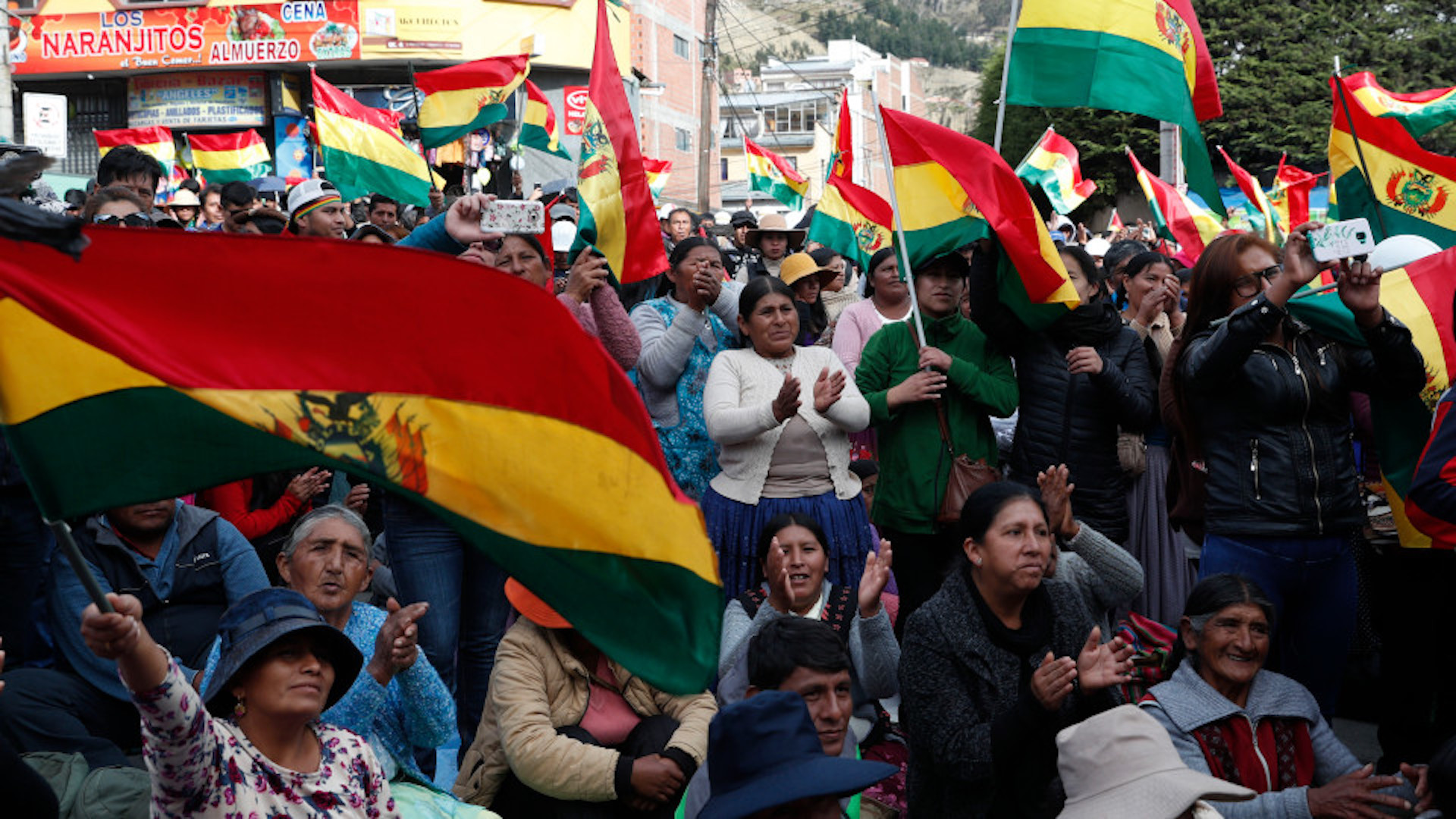 Brazil,Bolivians have been protesting for the past 20 days on what they say are fraudulent elections