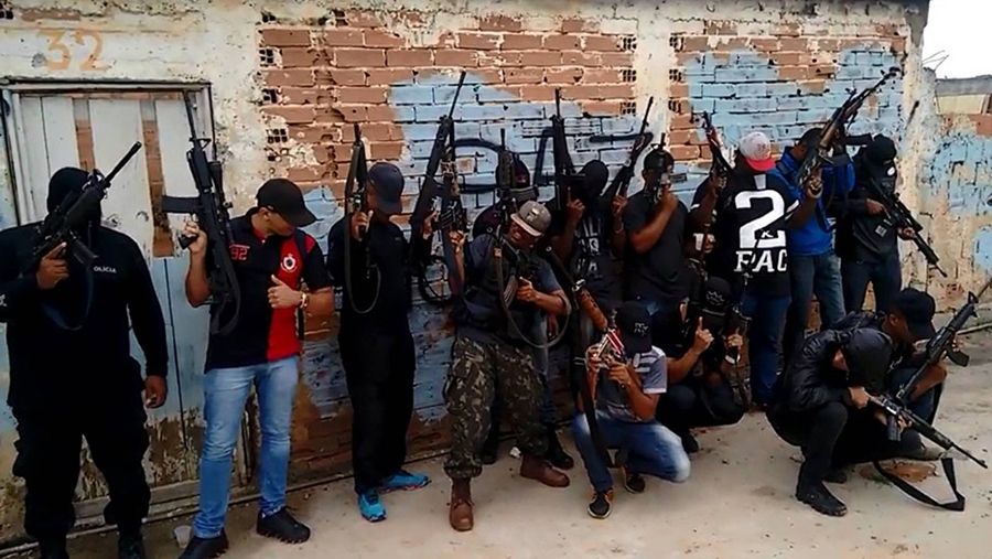 Militiamen in Rio de Janeiro.