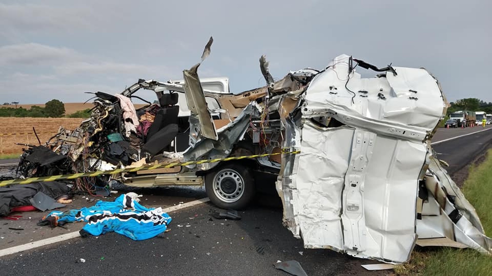 The driver of the van, Luís Carlos da Silva Marques, 63, died on the spot.