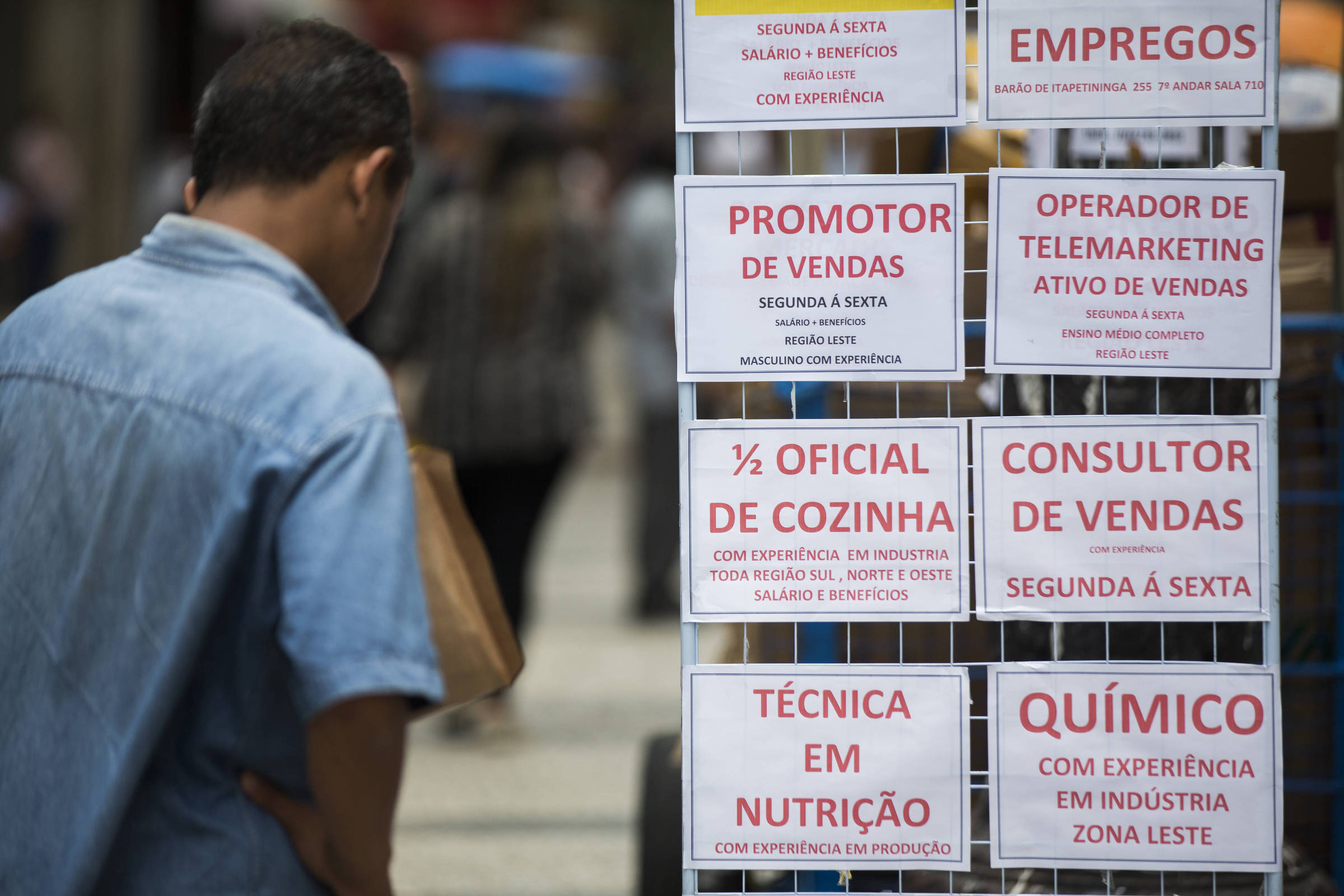 Currently, there are 12.5 million unemployed in Brazil.
