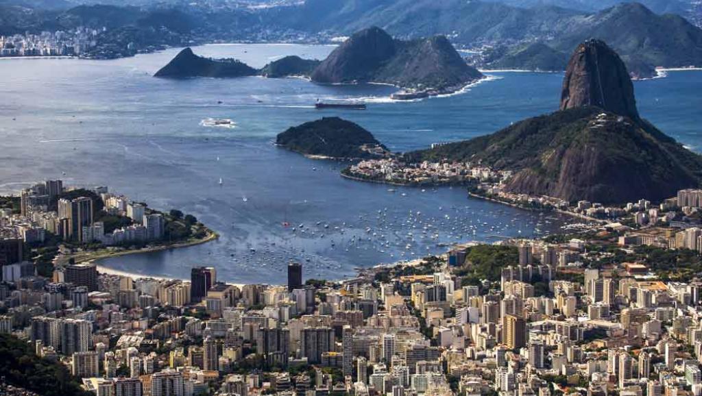 The Guanabara Bay in Rio de Janeiro.