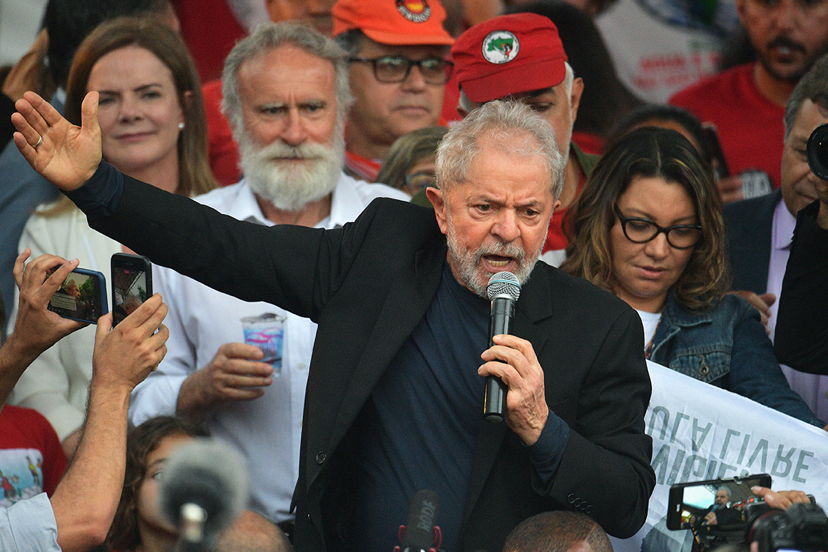 Former Brazilian President Luiz Inácio Lula da Silva.