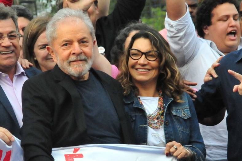 He publicly introduced Rosângela da Silva, his girlfriend.