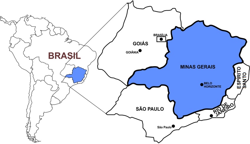 Minas Gerais ranks as the second most populous, the third by gross domestic product (GDP), and the fourth-largest State by area in Brazil.