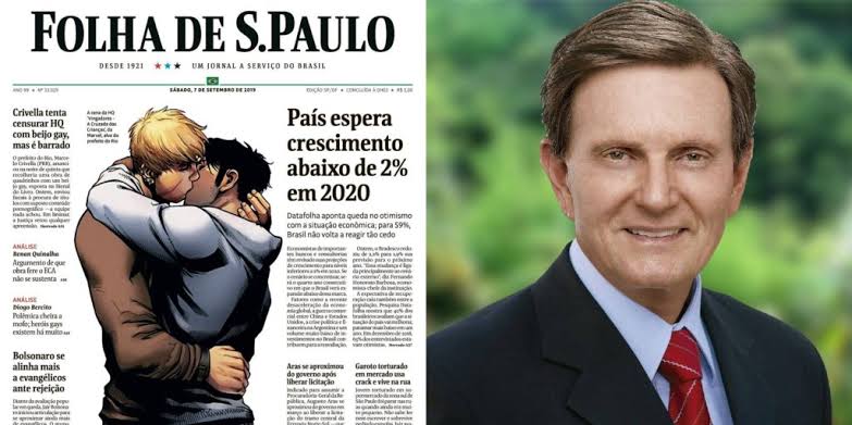 In September 2019, preacher-mayor Crivella once again ridiculed himself by having a book banned at the book fair which shows kissing men. 