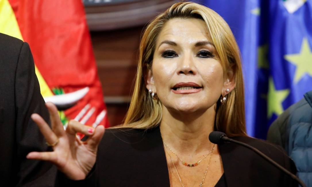 Interim President of Bolivia, Jeanine Áñez.