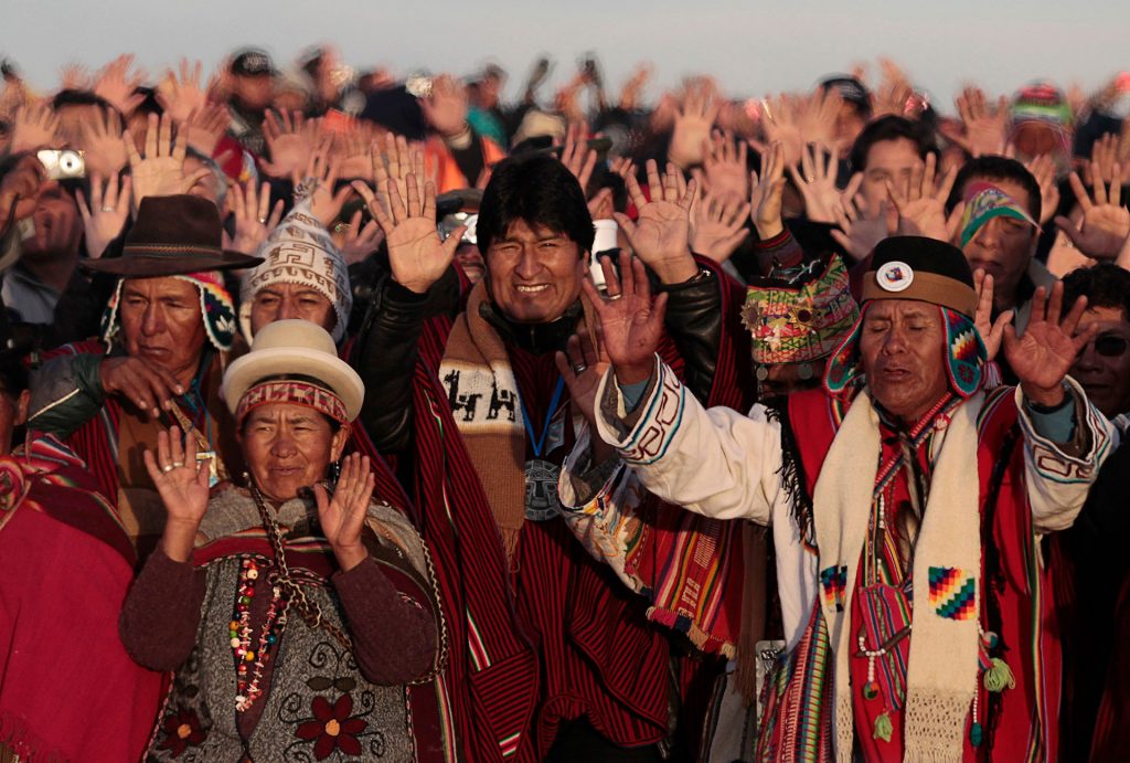 Former Bolivian President Evo Morales.