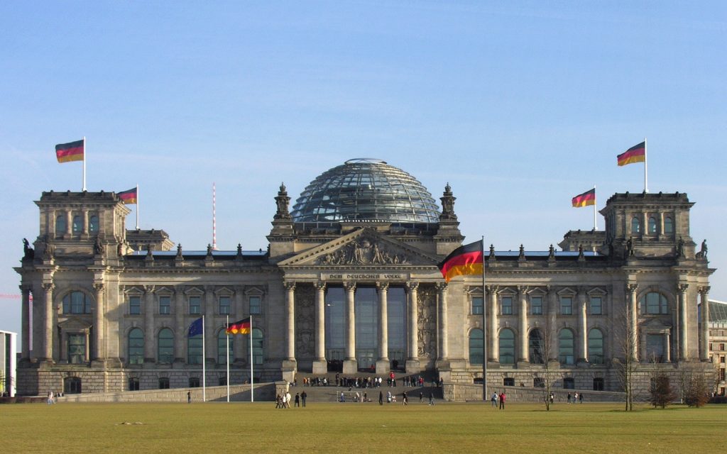 The 'Bundestag' in Berlin is the headquarters of the German government.