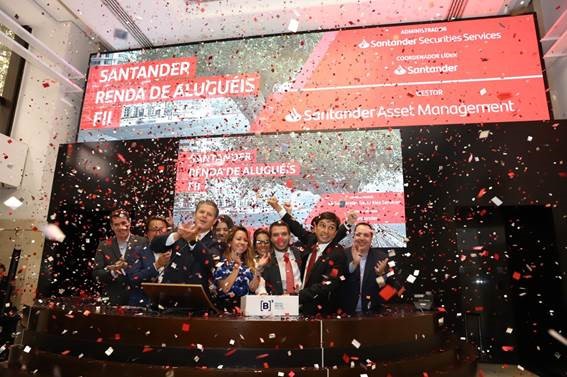 The Santander Renda de Aluguéis fund closed with a 12 percent rise in its first trading session last Friday, January 10th. The fund raised in December a volume of almost R$360 (US$90) million, fully invested by individuals. (Photo internet reproduction)