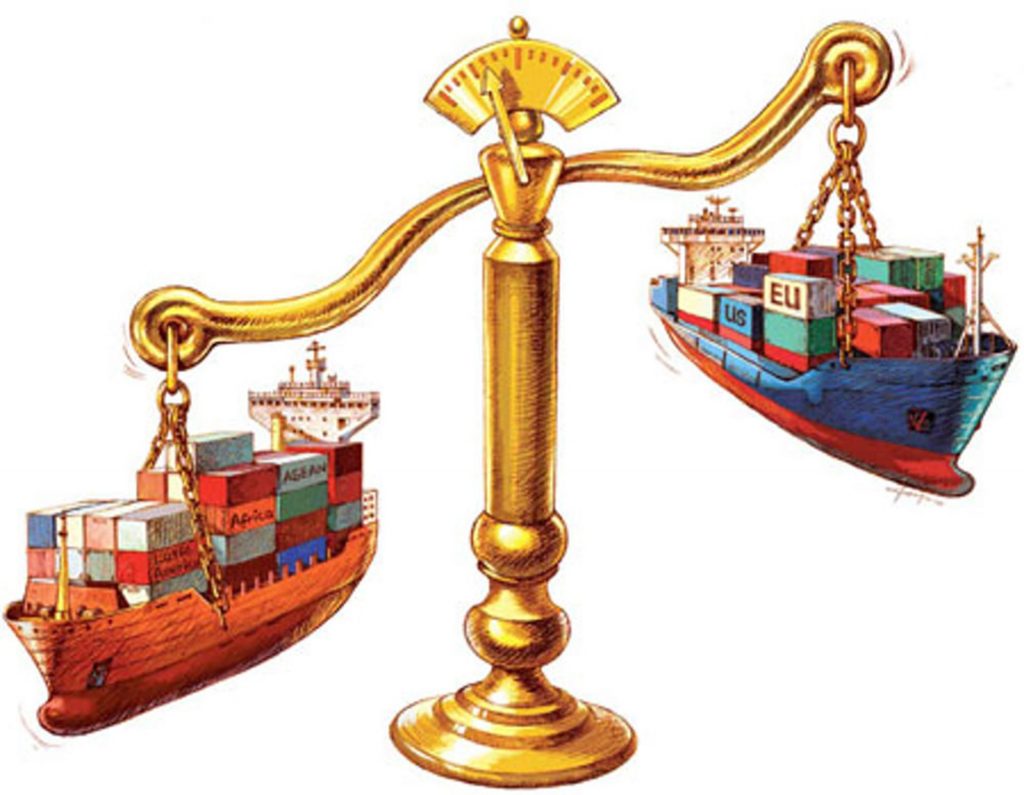 The trade flow fell 4.6 percent last year as a result of a 6.4 percent reduction in exports and a 2.1 percent drop in imports in value.