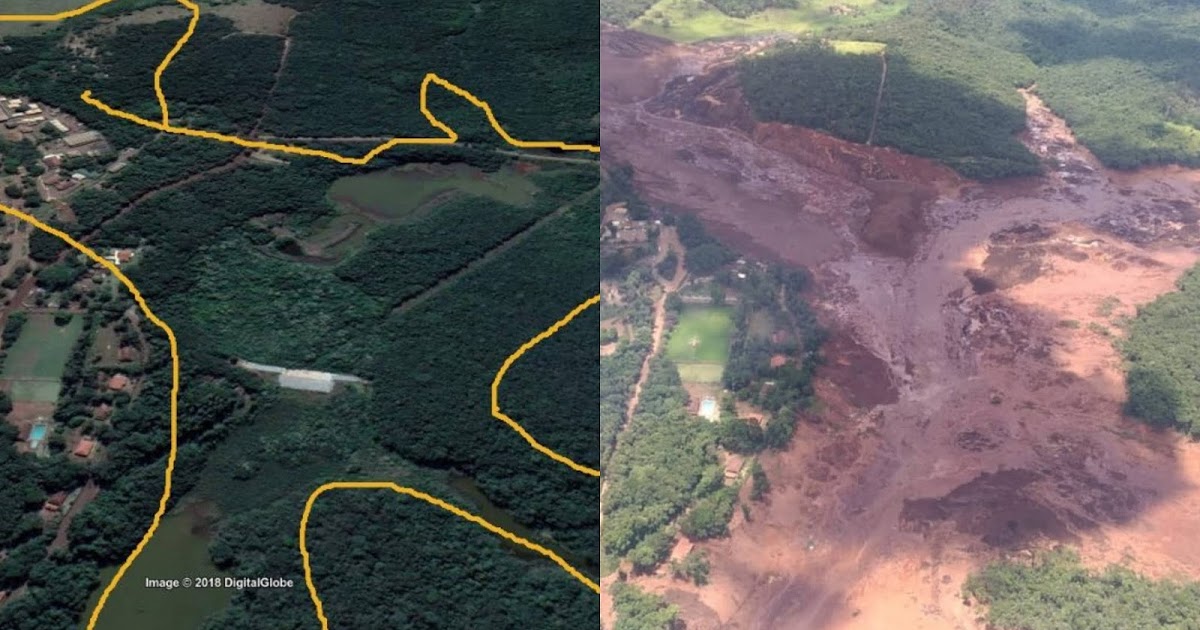 On January 25th, 2019, a dam collapsed in the open-cast iron ore mine Córrego do Feijão belonging to the Brazilian mining group Vale do Rio Doce. Around twelve million cubic meters of sludge containing toxic residues spilled over an area of approximately 290 hectares, burying people, houses, and animals beneath it. At least 270 people perished.