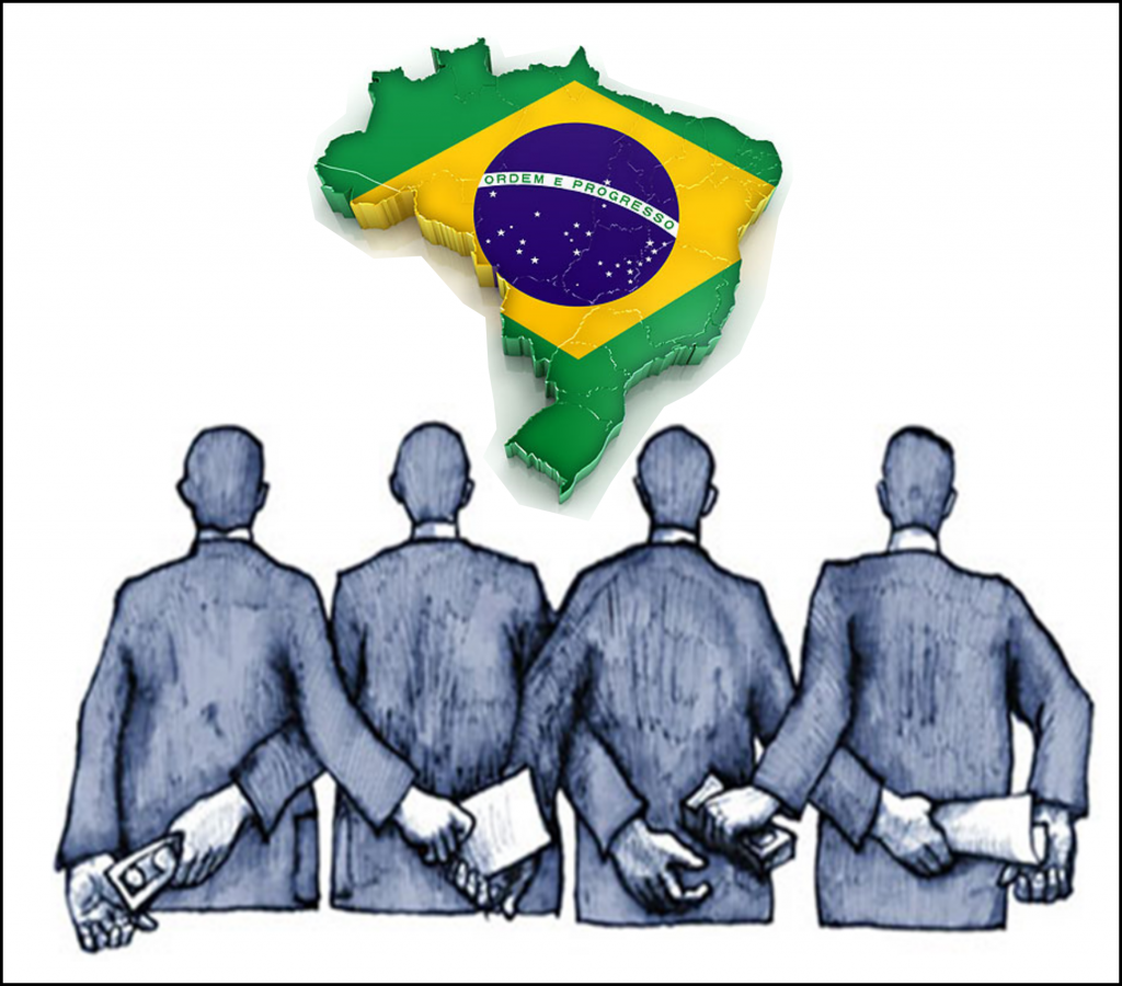 Among 180 countries, Brazil ranks 106th in 2019 in the Corruption Perception Index. In 2018, Brazil ranked 105th, in 2017, it ranked 96th.