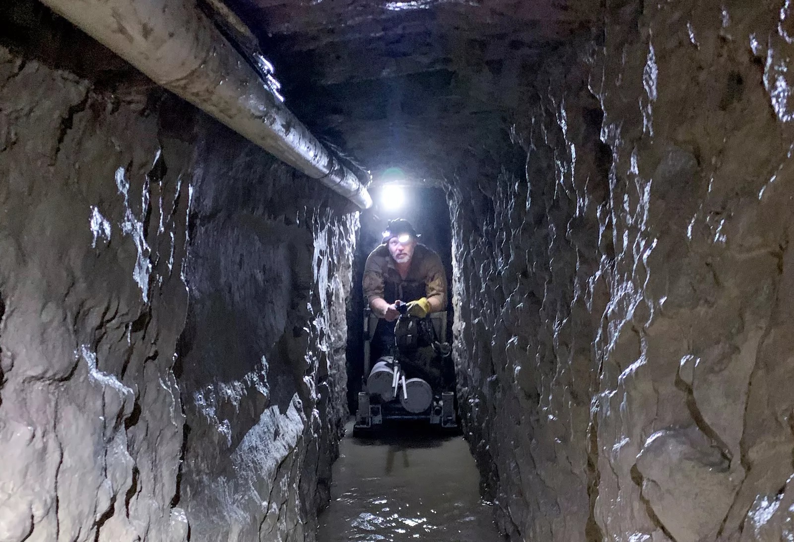 The newly uncovered tunnel is approximately 1.68 meters high and 0.61 meters wide and runs at an average depth of 21.3 meters below the surface, officials said.