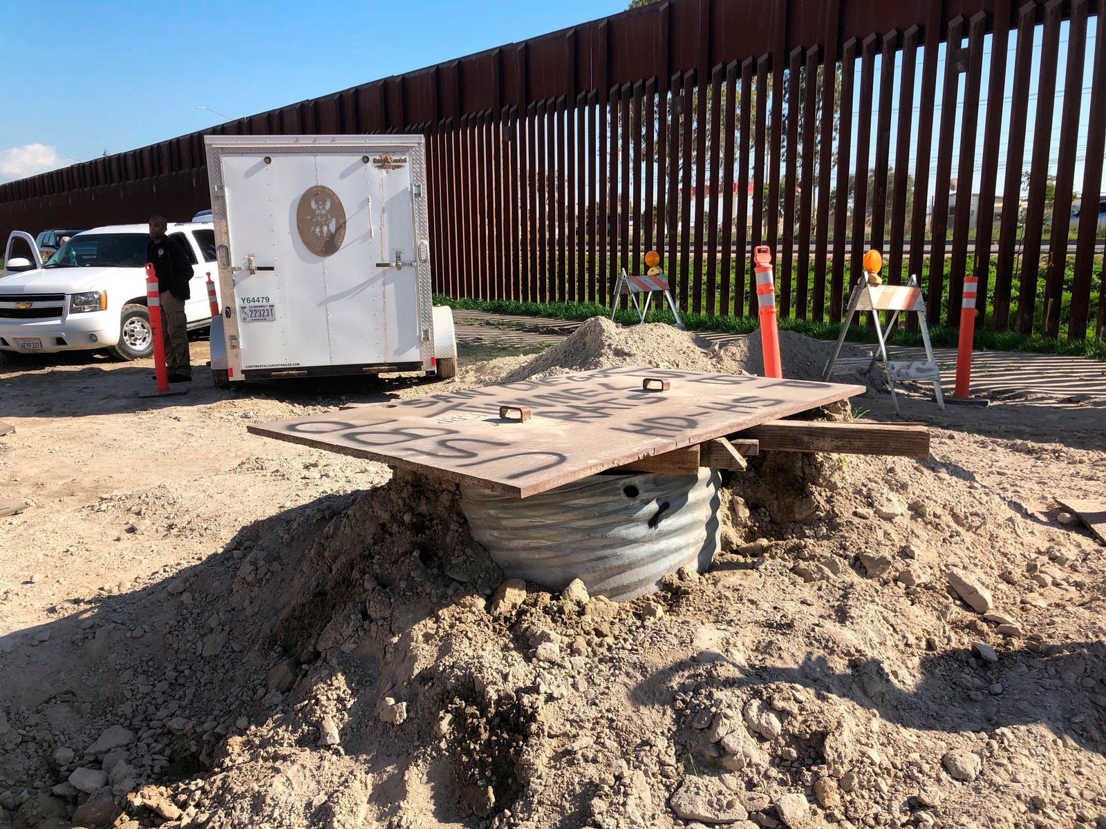Under US law, tunnels must be sealed with concrete after they are found.