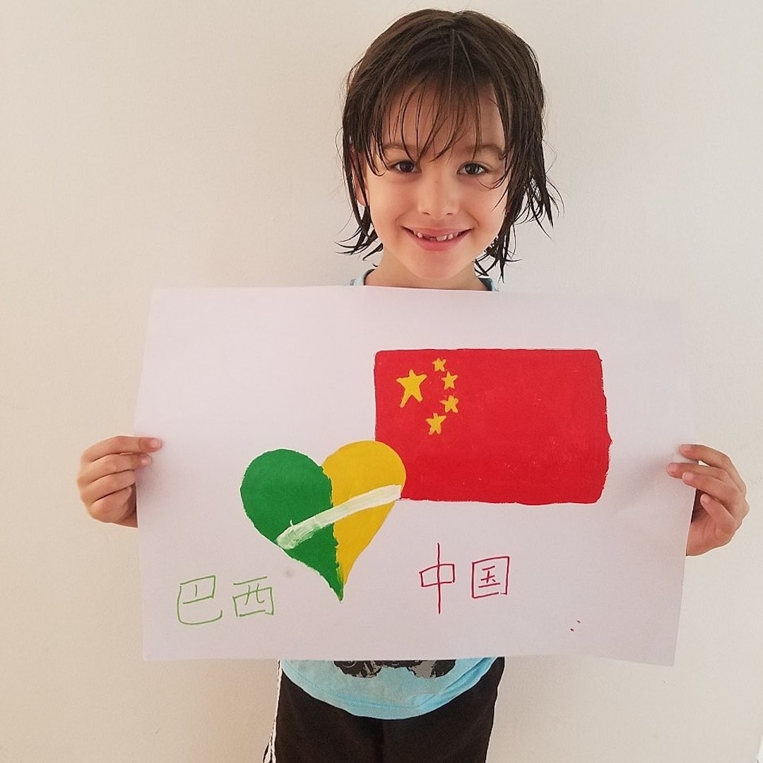 Brazil,Eight year old Benjamin Pacheco is stranded in Santa Catarina with his family, waiting to return home to China.