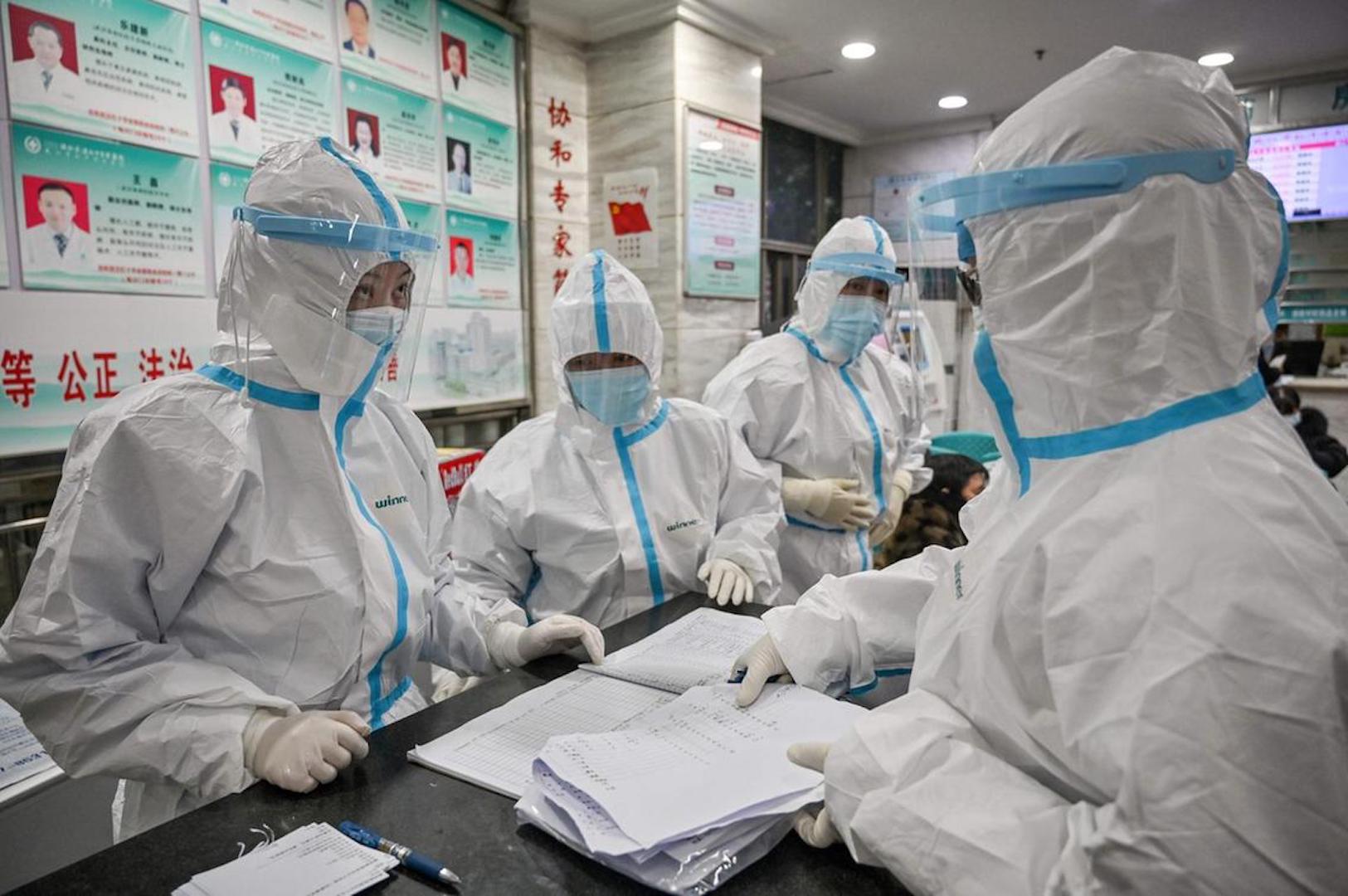 Brazil,Medical staff at Wuhan Hospital,