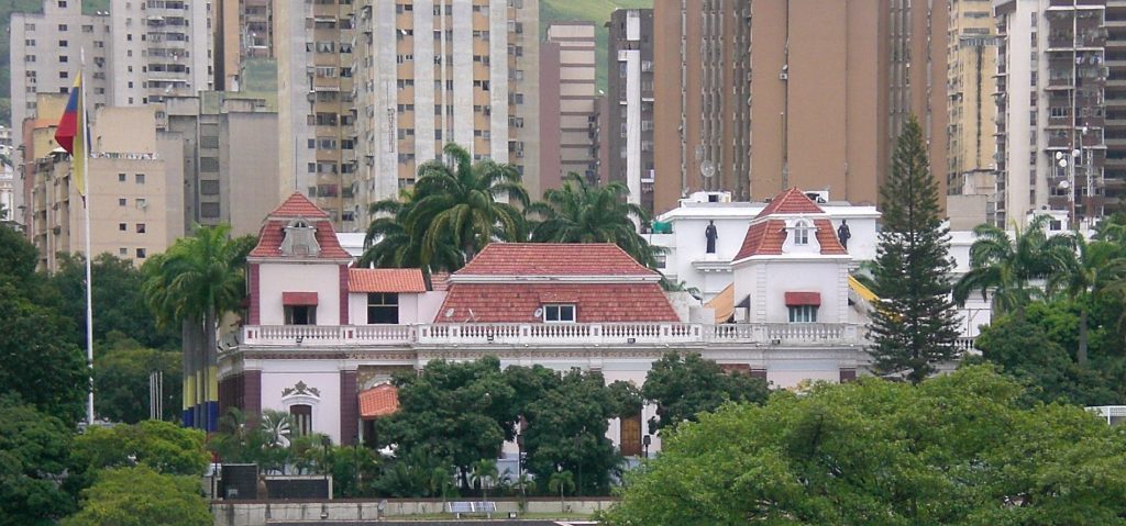 Miraflores presidential palace, Caracas. (Photo internet reproduction)