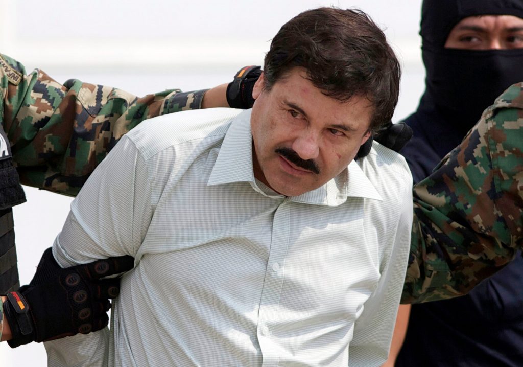 Joaquín Archivaldo Guzmán Loera, head of the Mexican drug cartel, also known as "El Chapo".