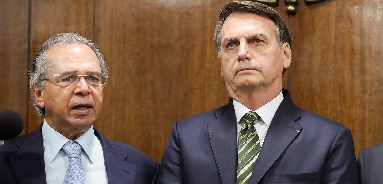 Brazilian Economy Minister Paulo Guedes and Brazilian President Jair Bolsonaro.