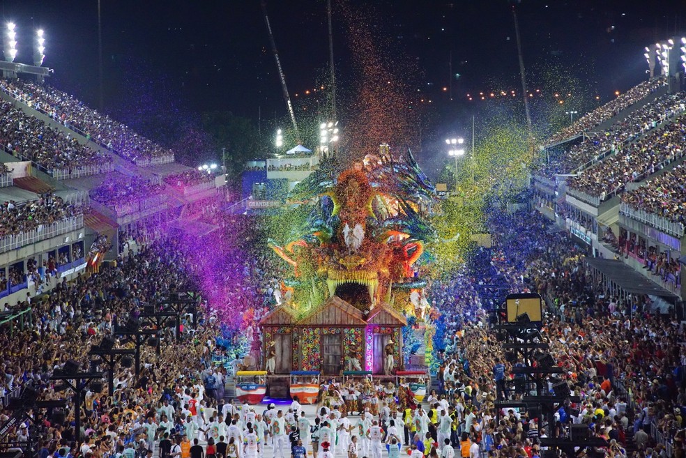 Parade of the Samba Schools during the Carnaval of Rio de Janeiro.