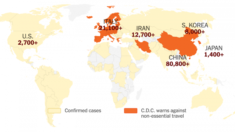 Confirmed Coronavirus Cases Stand at 153,000 Worldwide