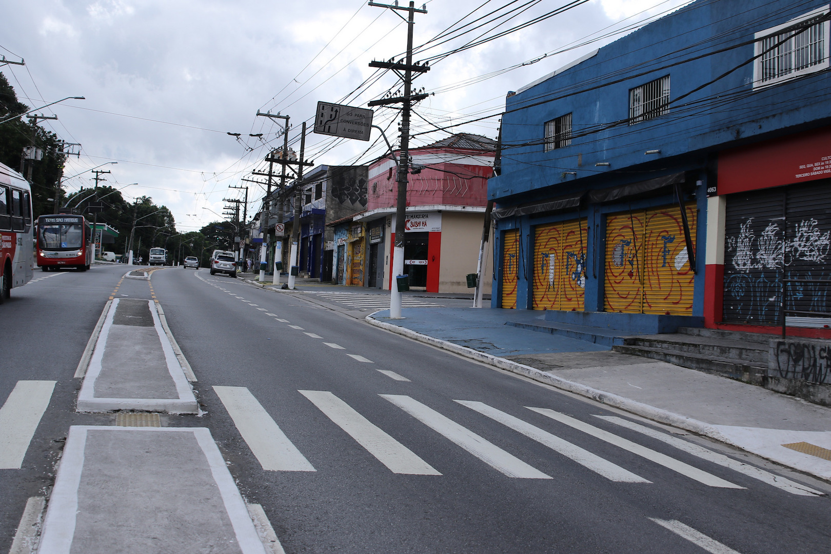 Brazil,Streets were nearly empty in São Paulo city this weekend with residents fearing Covid-19.