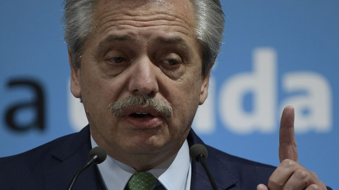 Argentine President Alberto Fernández.