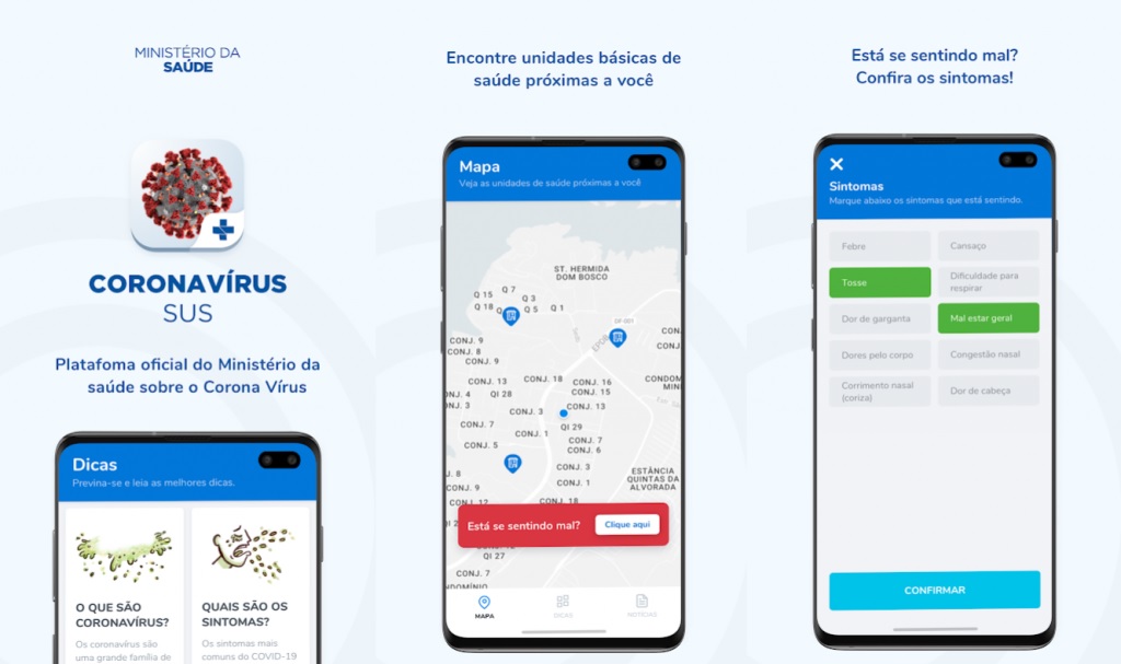 The Ministry of Health has also launched an App to help the population better understand the effects of the virus and assess whether any symptoms are compatible.