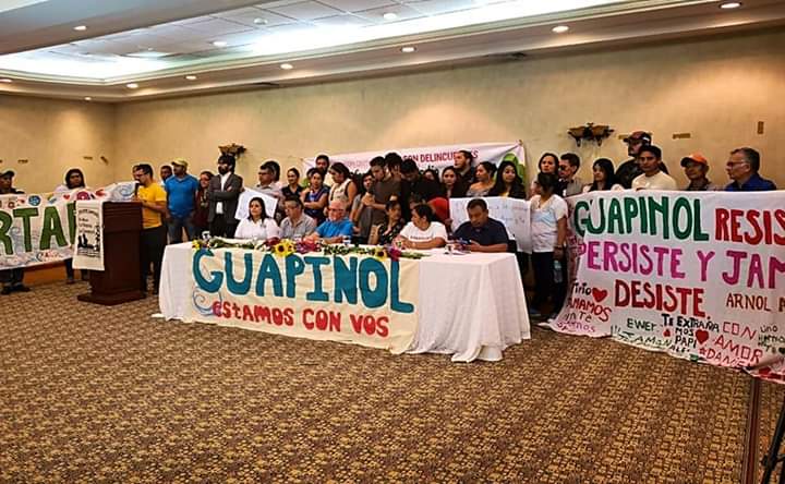 The open-cast mining projects threaten the water catchment areas of the Guapinol and San Pedro rivers.