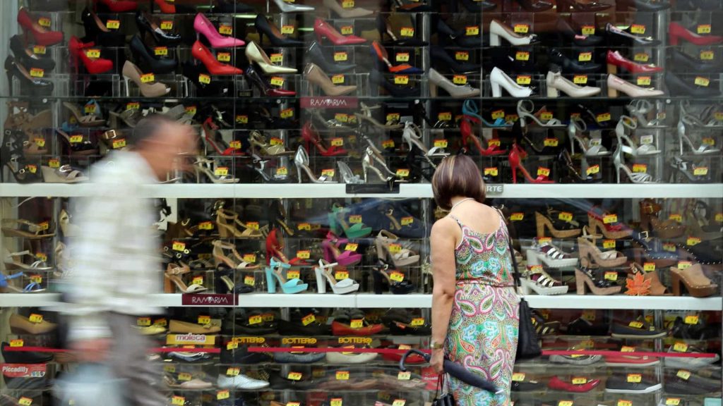 Sales in stores, excluding supermarkets, dropped two digits compared to the same period last year.