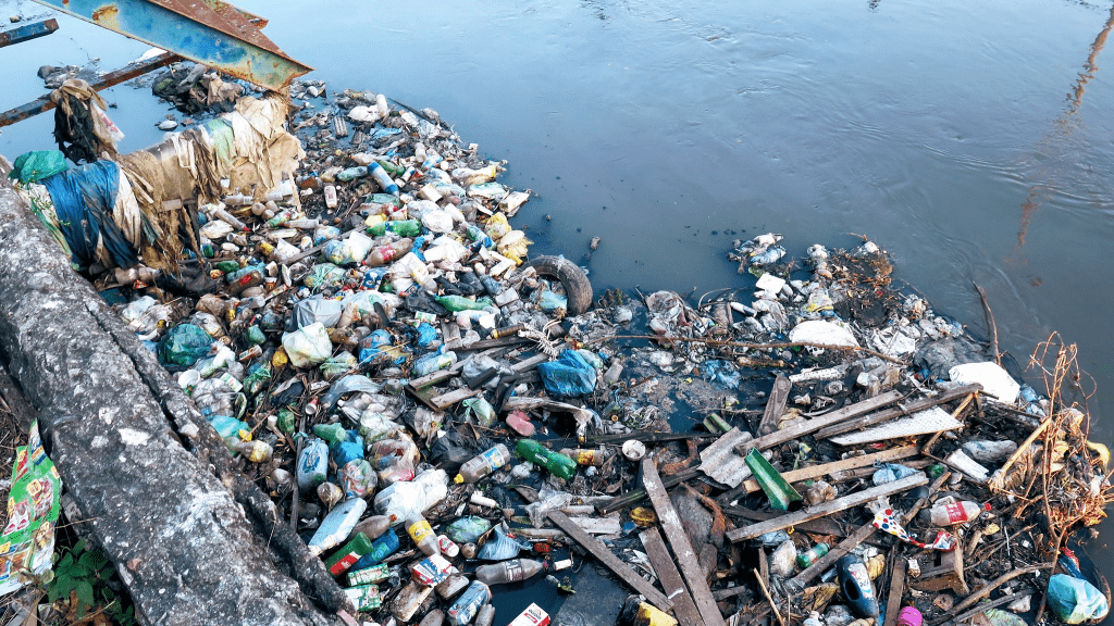 Improvised piping in the favela of Pica-Pau, alongside the neighborhood of Cordovil in Rio's North Zone, remain unattended and irregular. Photo - RioOnWatch Archives.jpg (640x480) Trash lines a polluted waterway in the North Zone neighborhood of Pavuna. Photo - Luiza Andrade, Catalyic Communities.jpg (2048x1151, Scaled by 61%)
