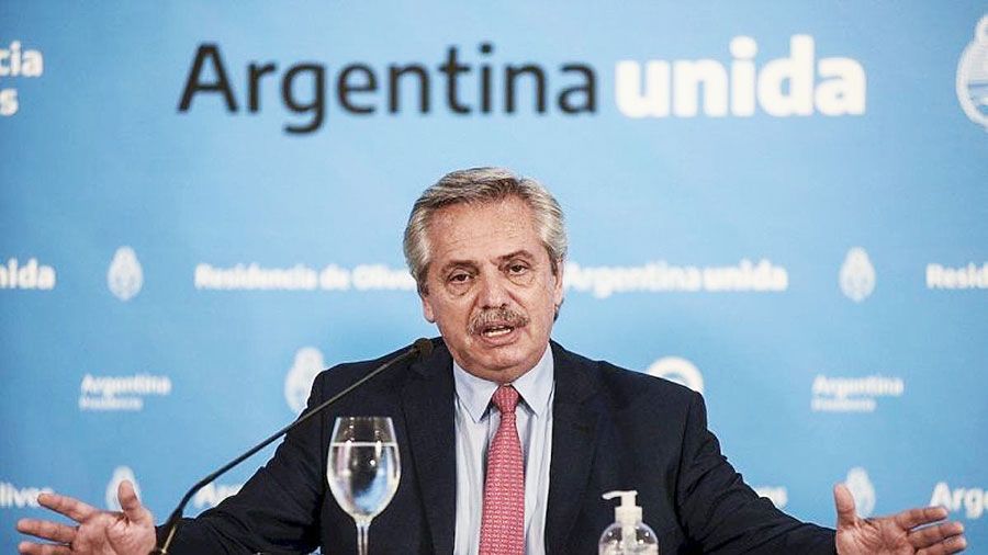 Argentine President Alberto Fernández.